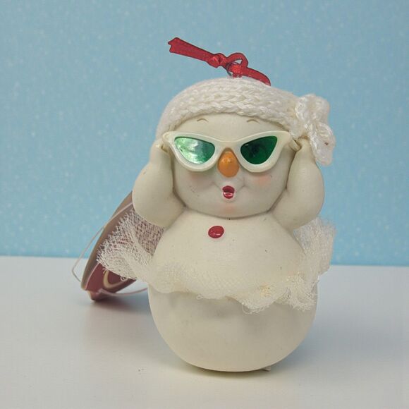 Vintage Dept 56 Snowpinions Ornament.: Sassy Diva - Picture 1 of 5